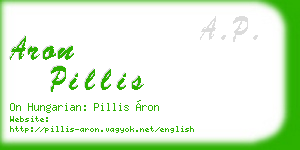 aron pillis business card